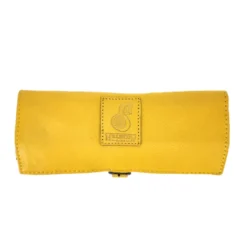 Trousse bijoux cuir emma jaune