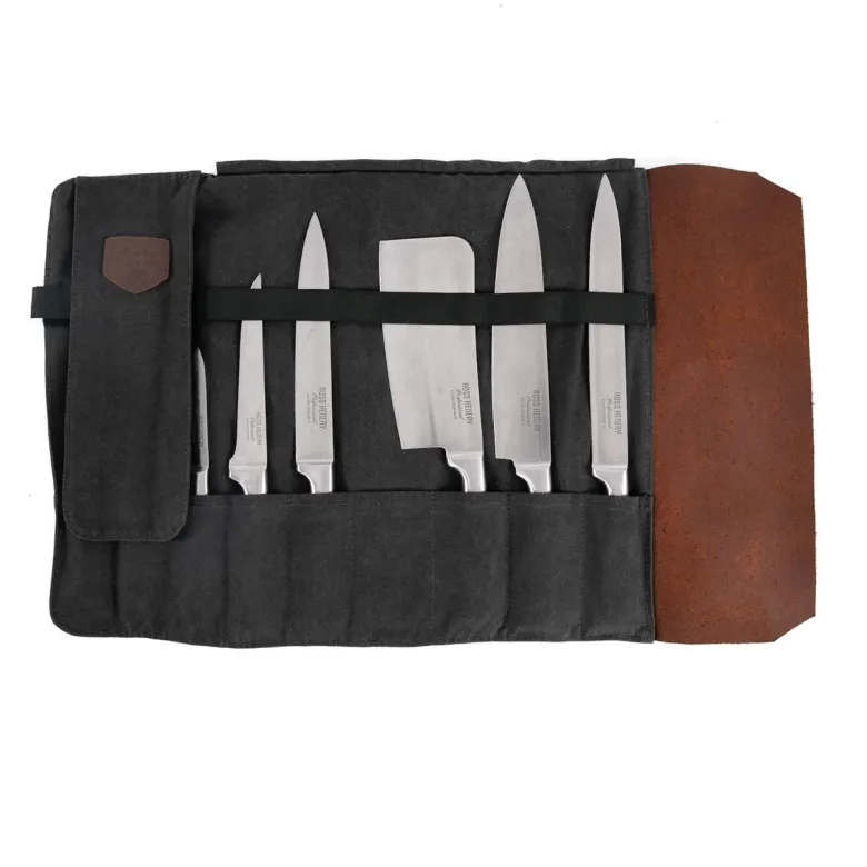 Trousse à couteaux chef charbon