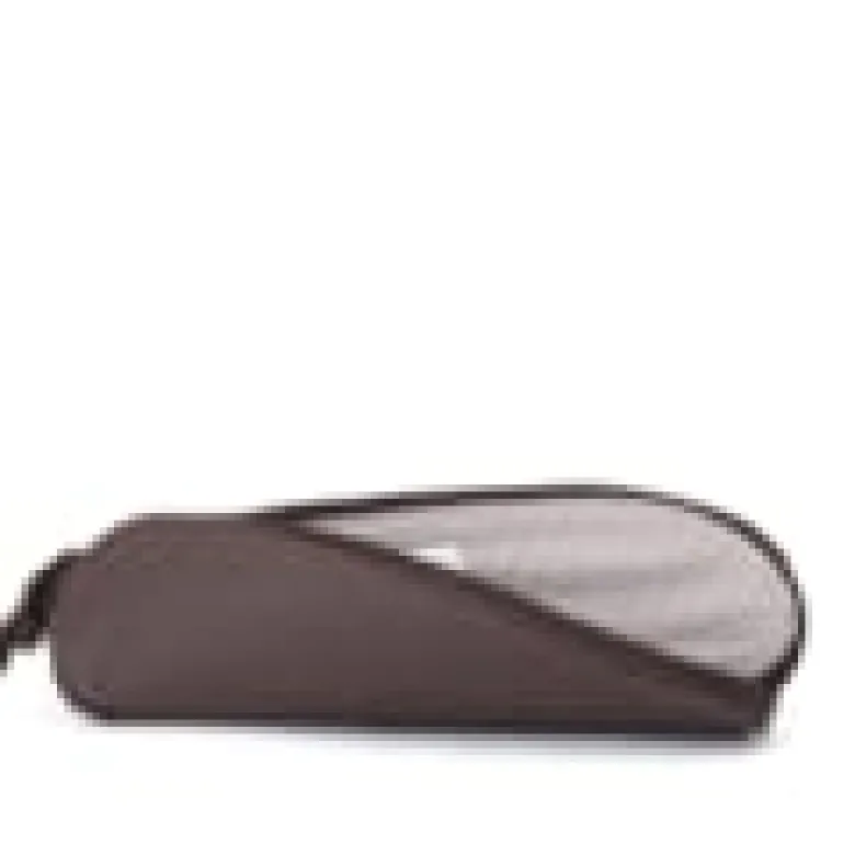 Trousse cuir twisty café