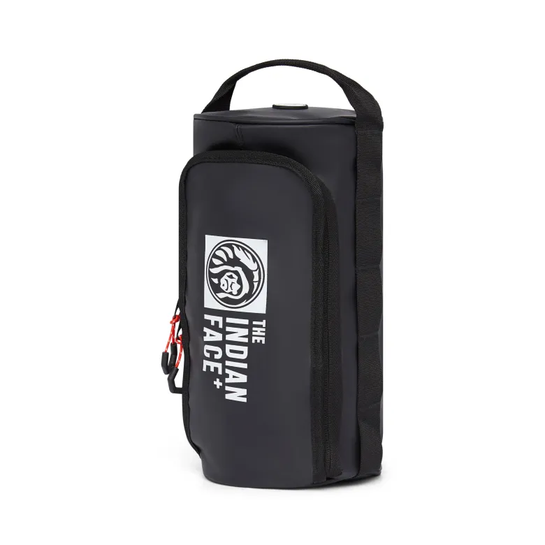 Trousse de toilette imperméable unisexe avec poignée Noir