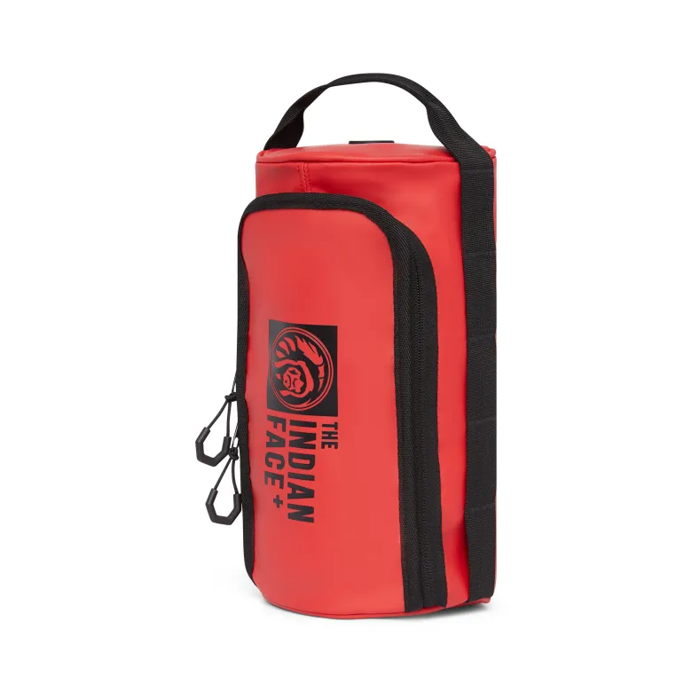 Trousse de toilette imperméable unisexe avec poignée Rouge