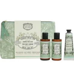 Trousse de voyage Jasmin précieux douche lait corps crème main Panier des Sens