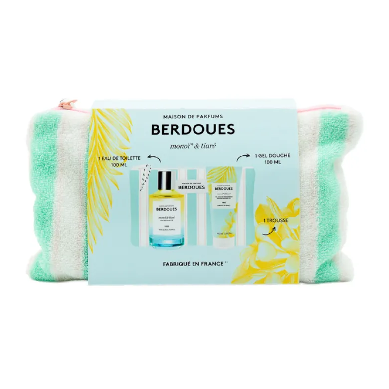 Trousse eau de toilette et gel douche monoï & tiaré Berdoues