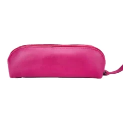 Trousse longue cuir rosy fushia