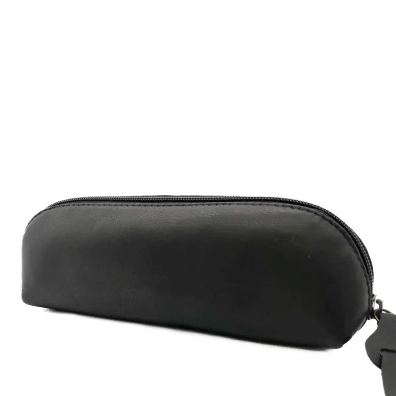 Trousse longue cuir rosy noir