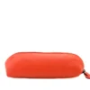 Trousse longue cuir rosy orange