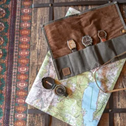 Trousse à montres woodchuck kaki