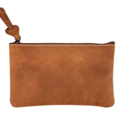 Trousse plate cuir dany camel