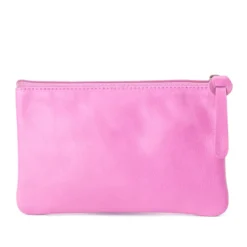 Trousse plate cuir dany fushia