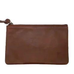 Trousse plate cuir dany havane