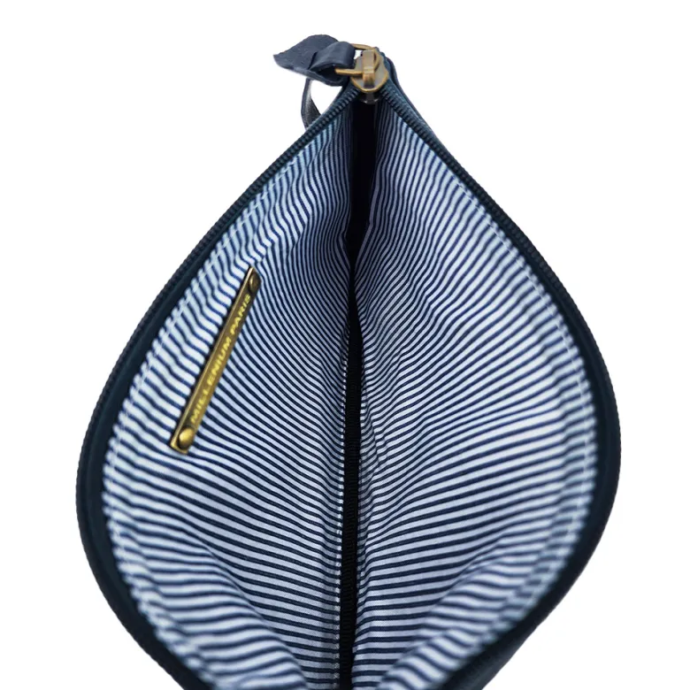 Trousse plate cuir dany marine
