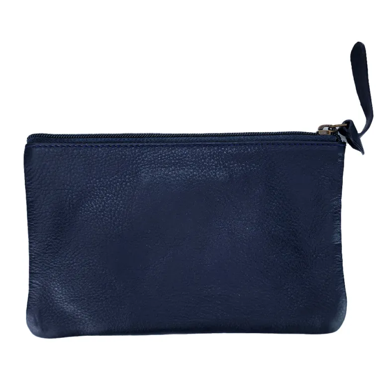 Trousse plate cuir dany marine