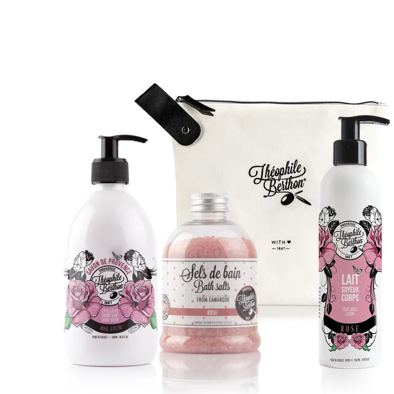 Trousse 3 soins rose