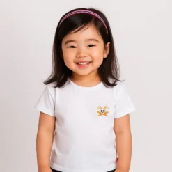 Tshirt en coton bio hotot blanc 3 ans