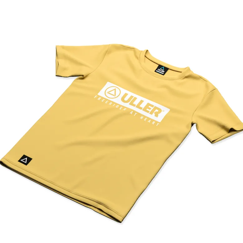 T-shirt sport enfant coton respirant uller classic jaune