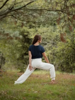 T-shirt yoga pelican bio bleu marine M