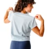 T-shirt yoga toucan bleu ciel L