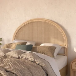 Tête de lit 140 cm en rotin et cannage - néora
