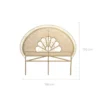 Tête de lit 140 cm en rotin naturel - gabriella