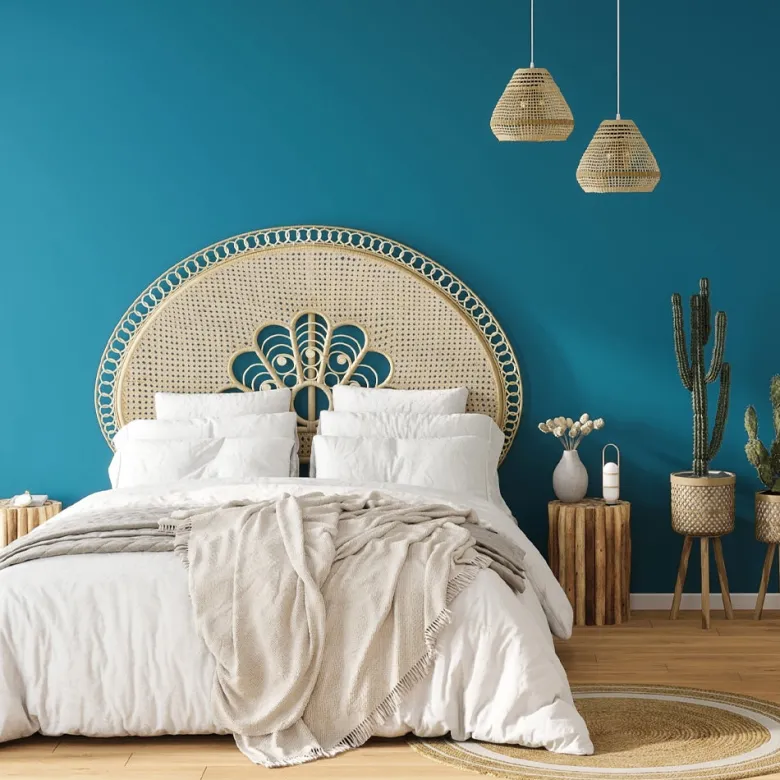 Tête de lit 140 cm en rotin naturel - gabriella