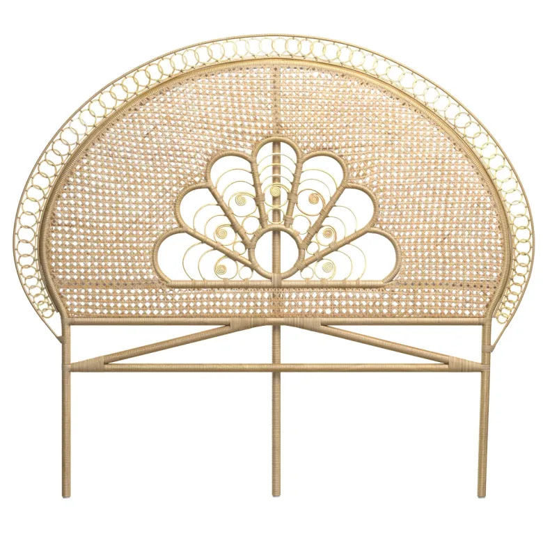 Tête de lit 140 cm en rotin naturel - gabriella