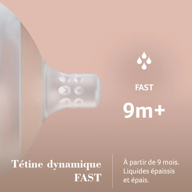 Tétine biberon mammafeel fast 9m+