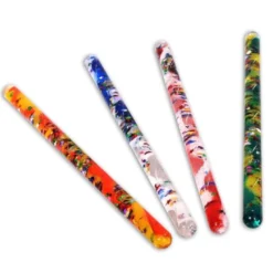4 tubes scintillants paillettes