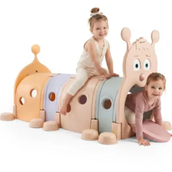 Tunnel de jeu chenille hypermotion modulable pour enfants intérieur extérieur