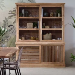 Vaisselier en bois d'acacia salta