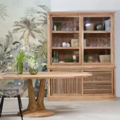 Vaisselier en bois d'acacia salta