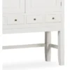 Vaisselier 4 tiroirs bronze bois blanc -