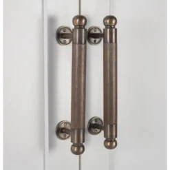 Vaisselier 4 tiroirs bronze bois blanc -