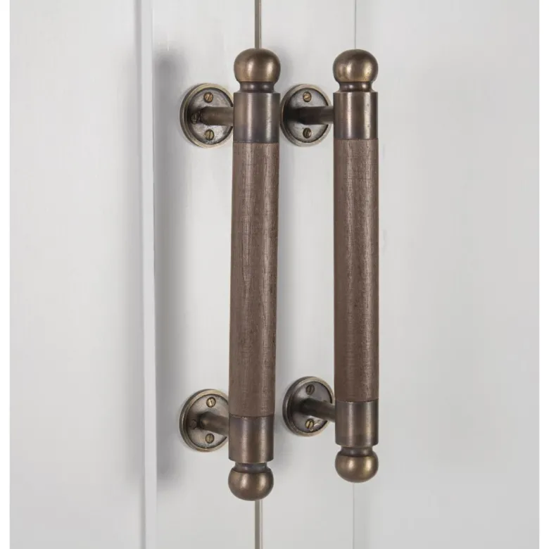 Vaisselier 4 tiroirs bronze bois blanc -