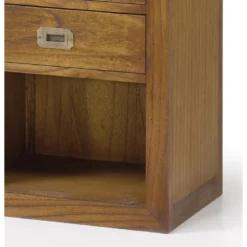 Vaisselier 2 tiroirs bronze bois marron