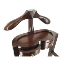 Valet de chambre bronze bois marron -
