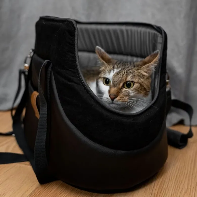 Vapaa, sac transport chien chat noir s