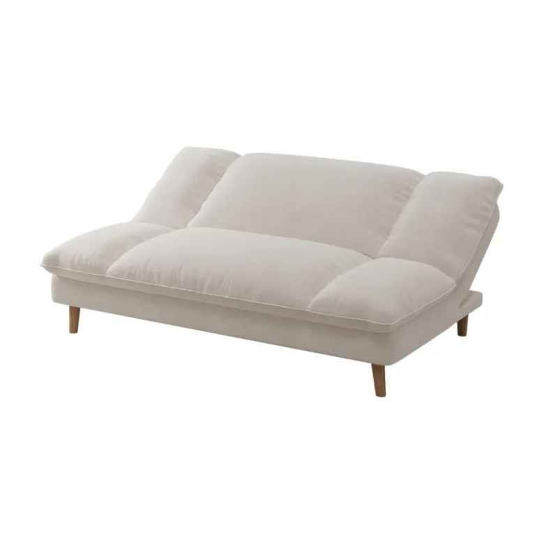 Vasco canapé convertible 3 places en tissu beige