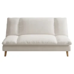 Vasco canapé convertible 3 places en tissu beige