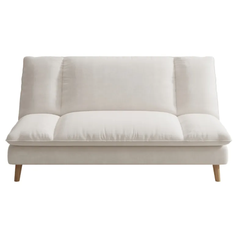 Vasco canapé convertible 3 places en tissu beige