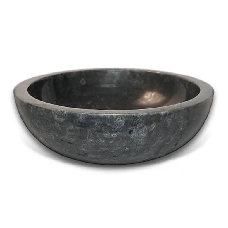 Vasque ronde en marbre noir lizéa