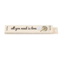 Éventail pliant rond en bois FSC All You Need Is Love