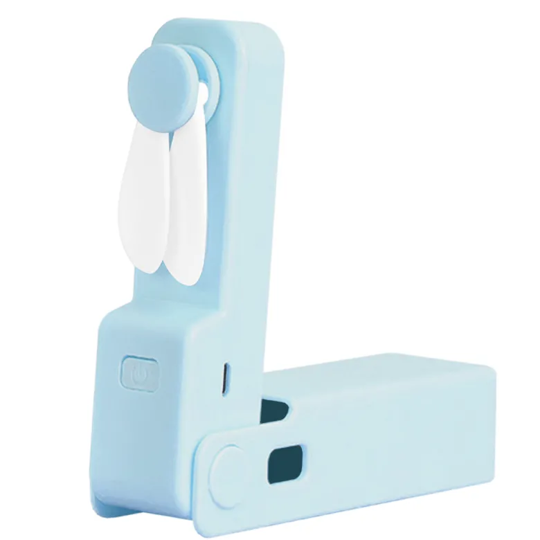Ventilateur sans fil pliable pocket 3 vitesses rechargeable pales souples
