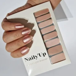 Vernis autocollant nude champagne - manucure facile longue tenue Champagne