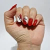 Vernis autocollant red elegance - manucure facile longue tenue Rouge