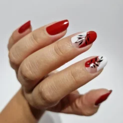 Vernis autocollant red elegance - manucure facile longue tenue Rouge