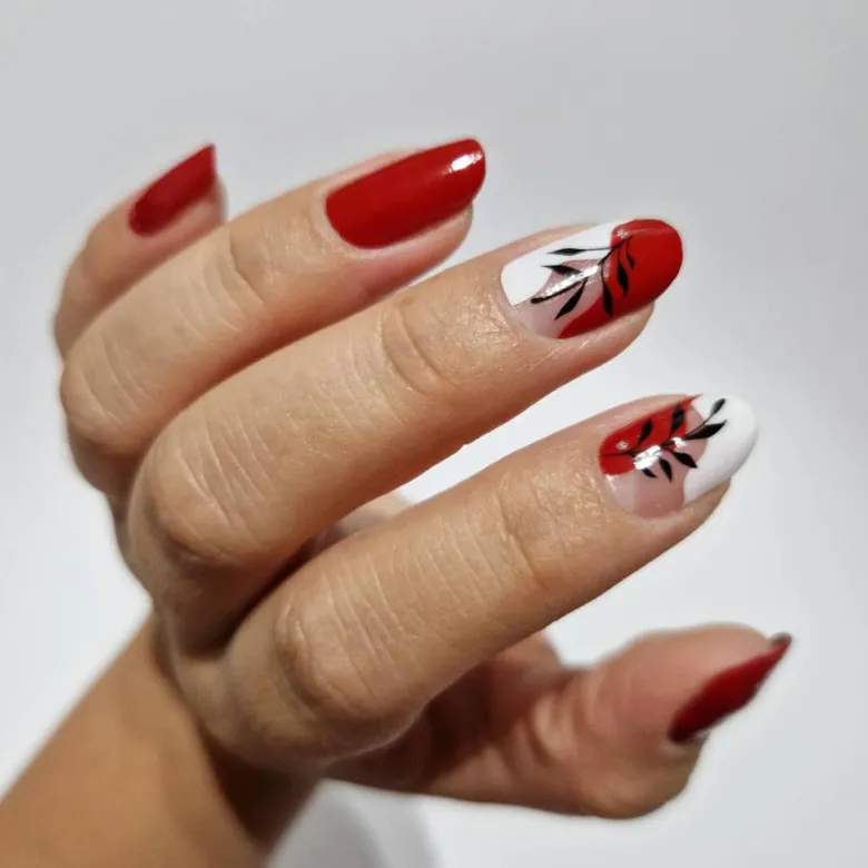 Vernis autocollant red elegance - manucure facile longue tenue Rouge