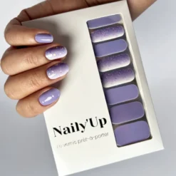 Vernis autocollant violet dust - manucure facile longue tenue Violet poudré