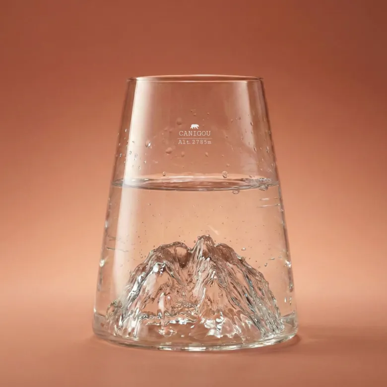 Verre design topographic : canigou