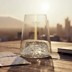 Verre design topographic : mont ventoux