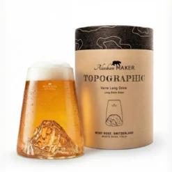 Verre design topographic : monte rosa